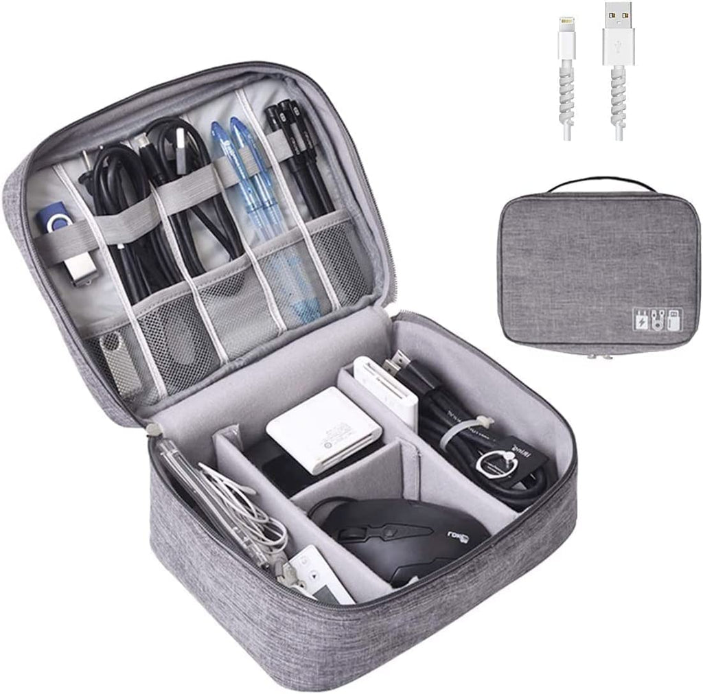 Ty Wats Portable Electronics Organizer – Travel Case for Tech Accessories & Cables