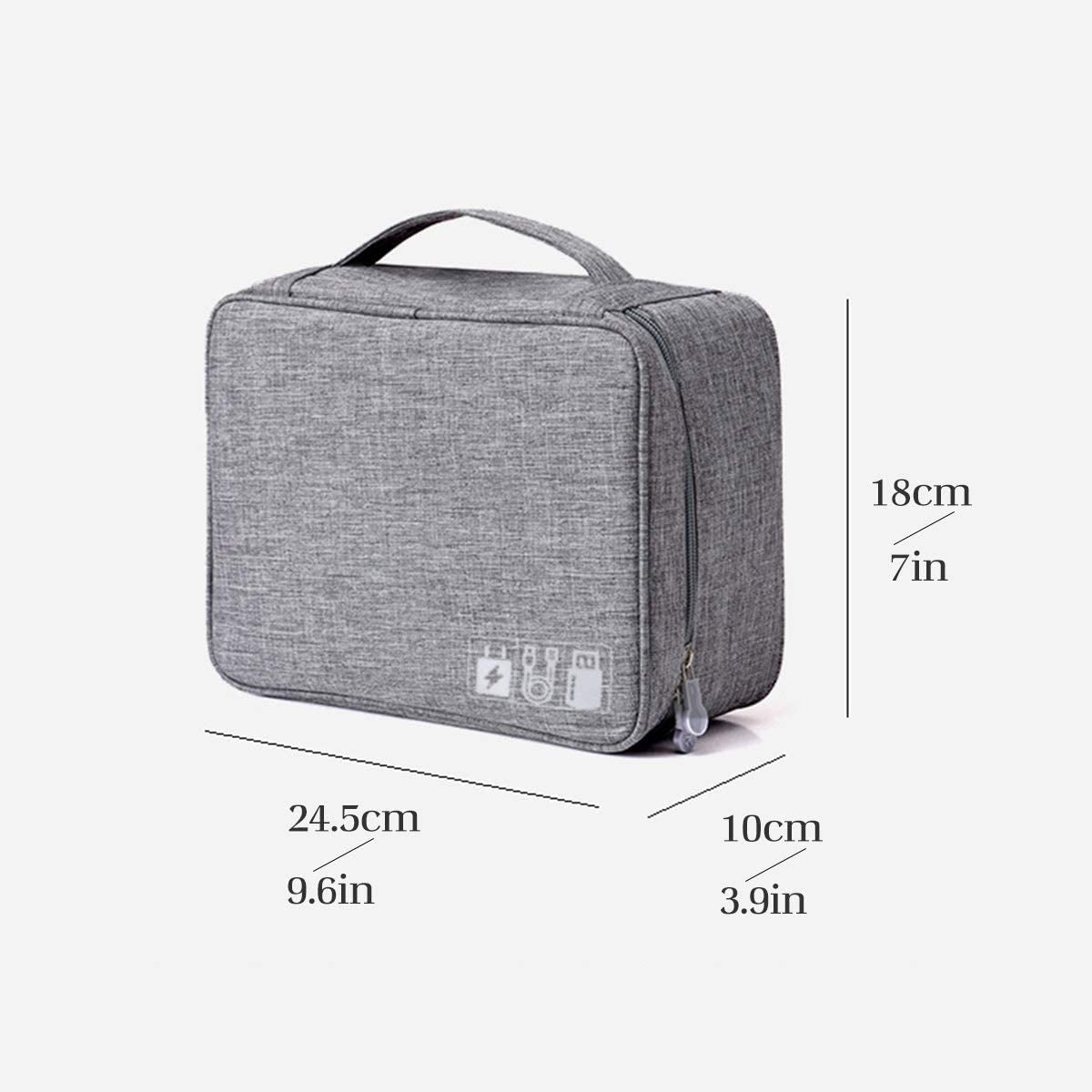 Ty Wats Portable Electronics Organizer – Travel Case for Tech Accessories & Cables