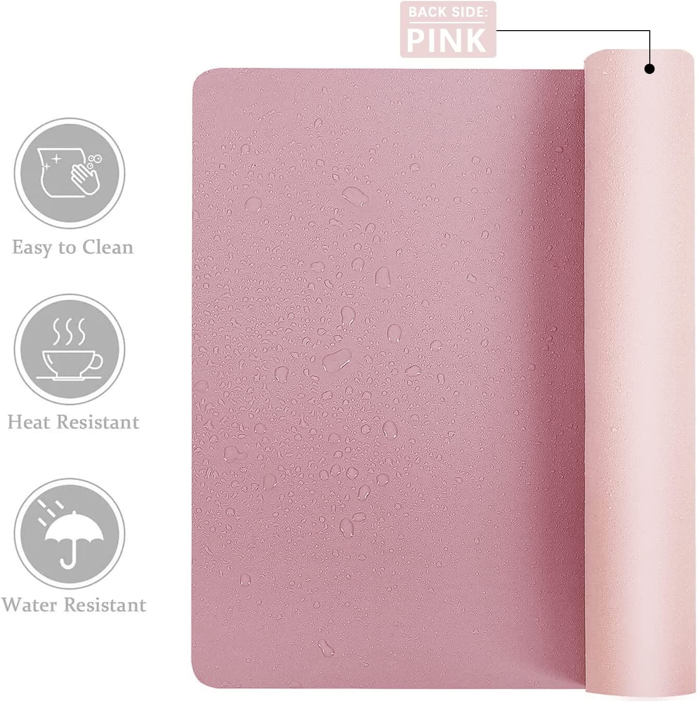 Ty Wats Co. Premium Dual-Sided Leather Desk Mat