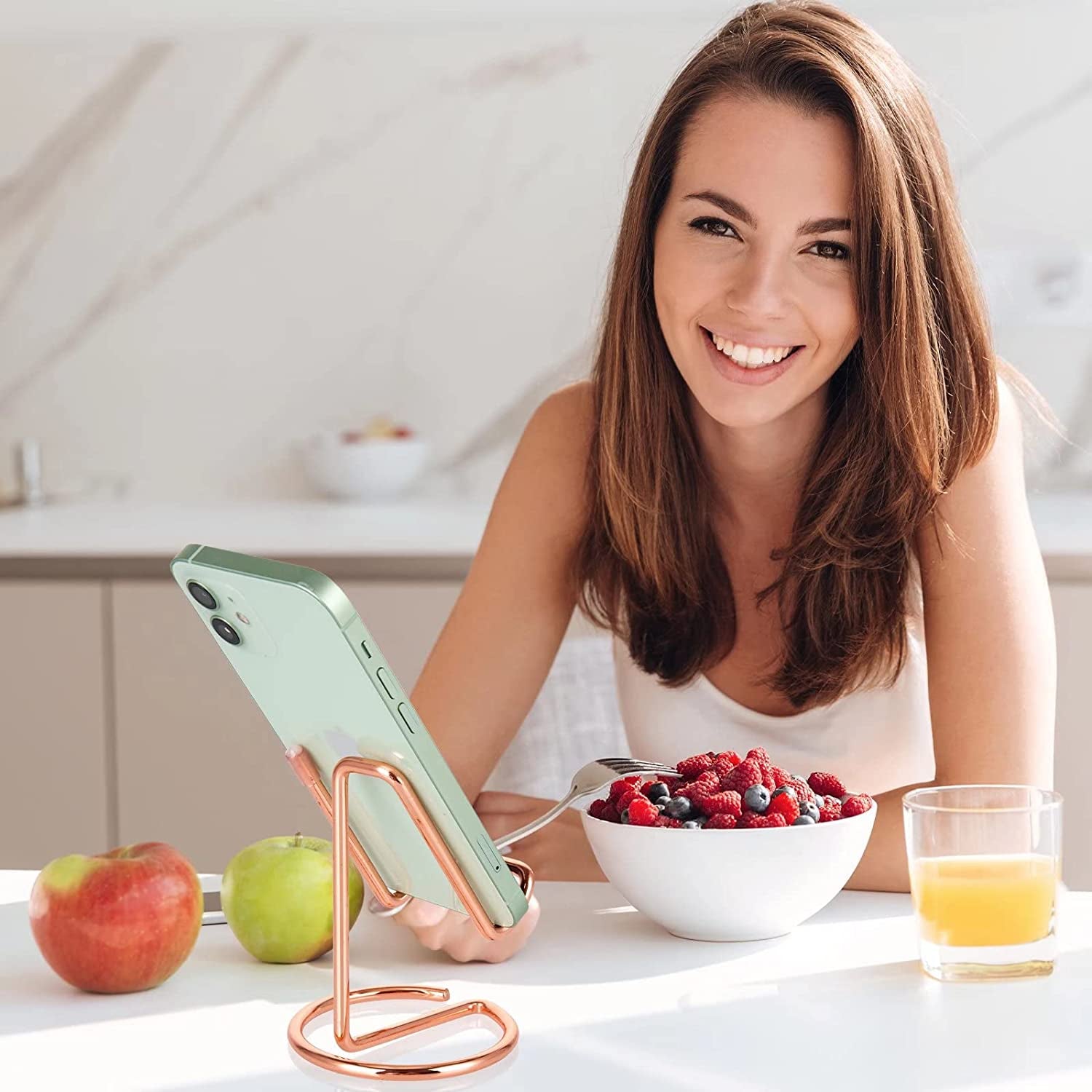 Ty Wats Minimalist Adjustable Phone Stand – Sturdy Aluminum Desktop Dock