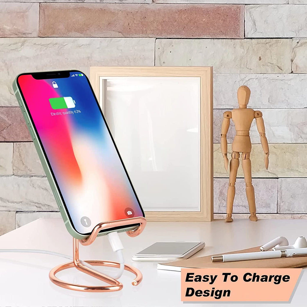 Ty Wats Minimalist Adjustable Phone Stand – Sturdy Aluminum Desktop Dock