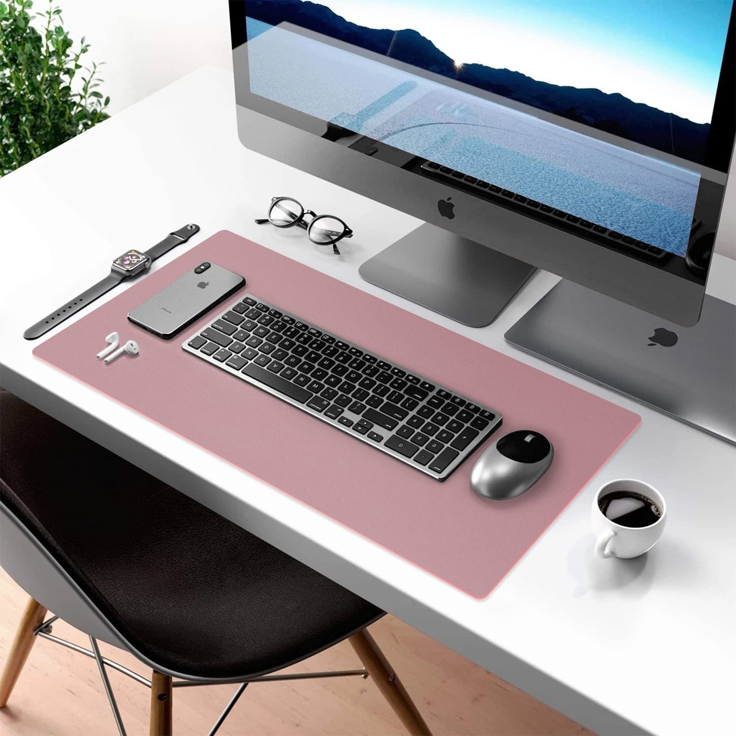 Ty Wats Co. Premium Dual-Sided Leather Desk Mat
